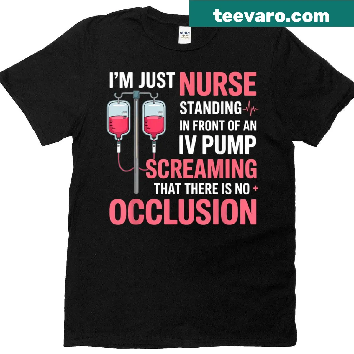 Funny nurse t-shirt with a proud message — on a men's t-shirt