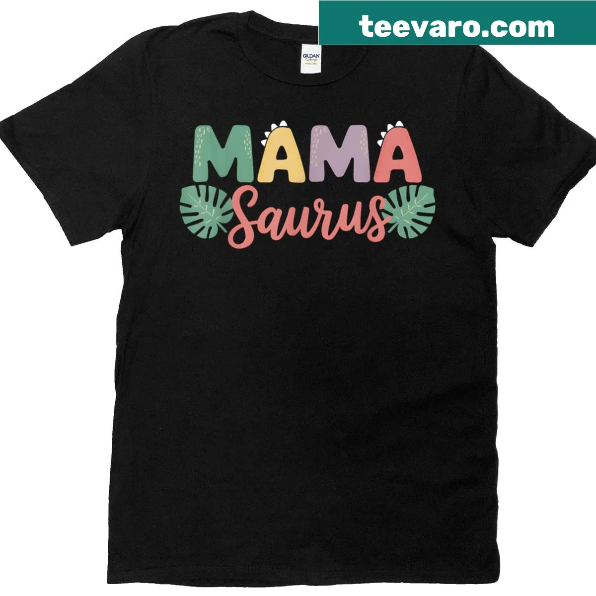 Cute dinosaur design T-shirt for moms celebrating birthdays — on a men's t-shirt
