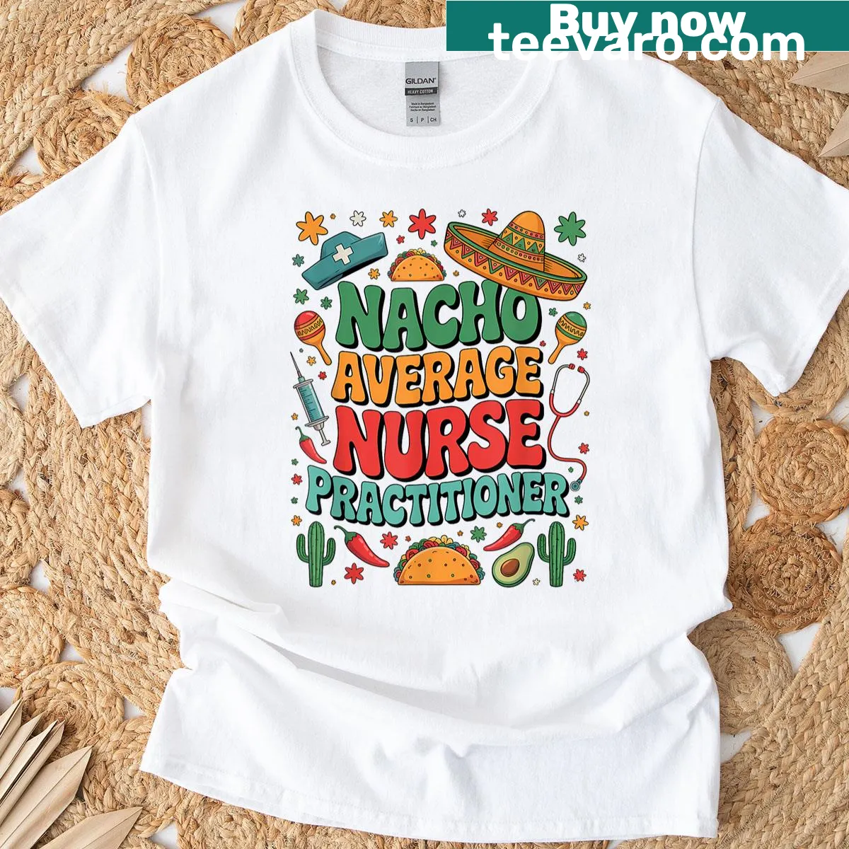 Funny Cinco De Mayo T-shirt for practitioner nurses — on a men's t-shirt