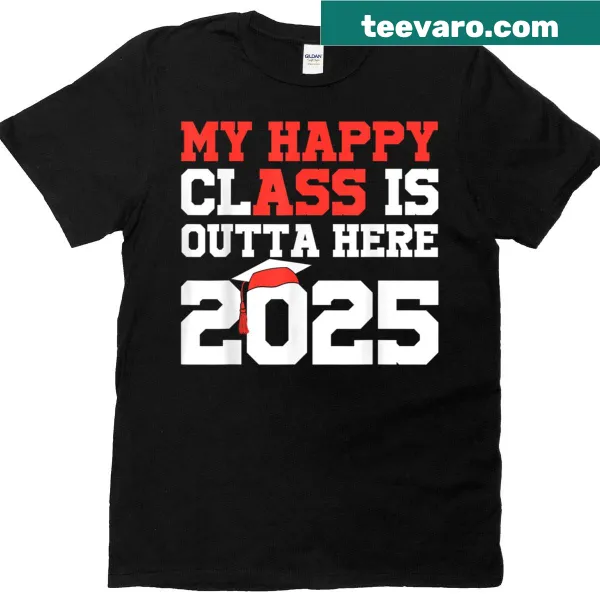 Funny graduation T-shirt for the class of 2025.