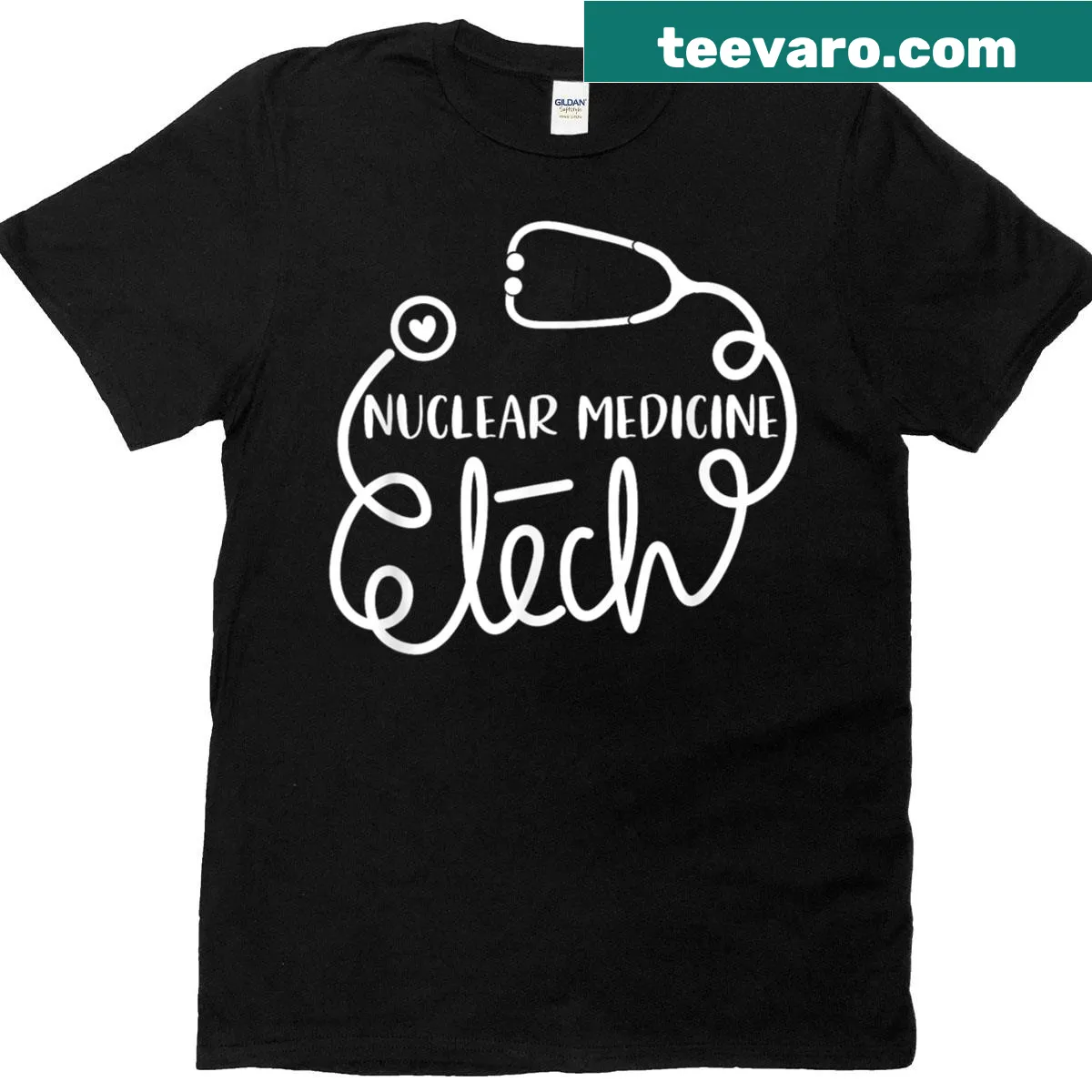 Funny Nuclear Medicine Technologist t-shirt with clever phrase — on a men's t-shirt