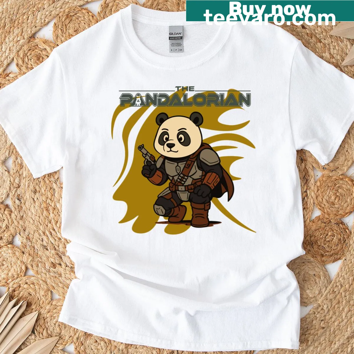 Playful cartoon t-shirt featuring a humorous fantasy theme — on a men's t-shirt