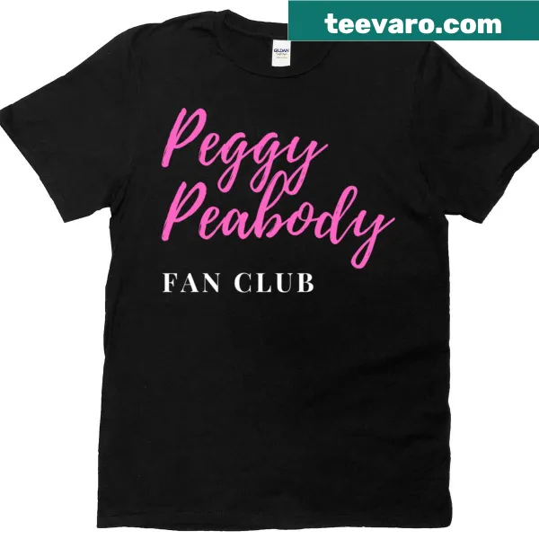 Feminine t-shirt featuring a graphic for Peggy Peabody fans