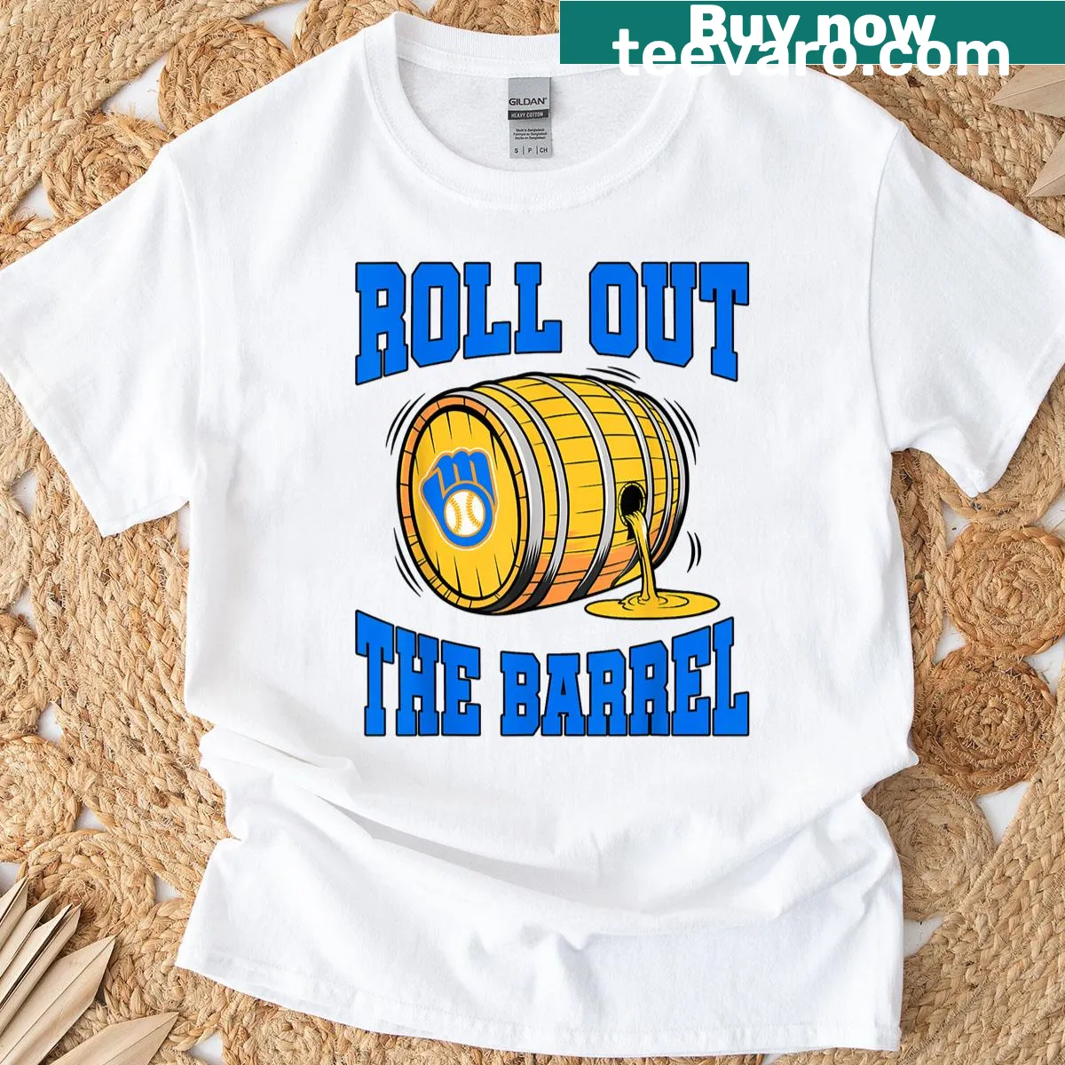 Funny brewing-themed t-shirt with playful text design — on a men's t-shirt