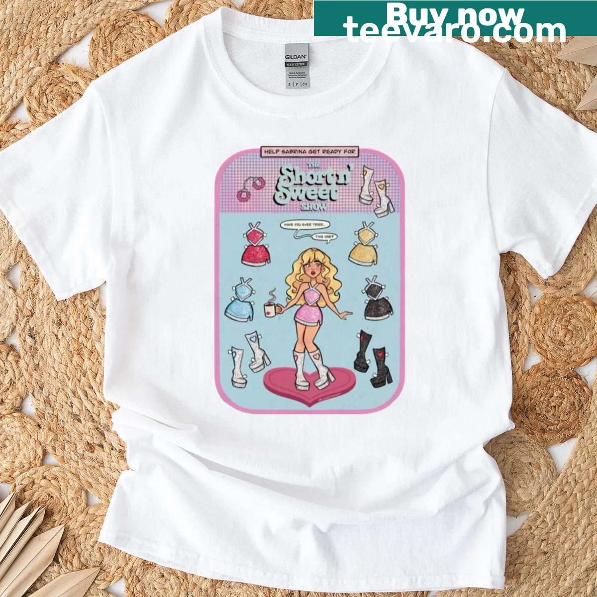Cute T-shirt featuring Sabrina Carpenter Short N Sweet design — on a men's t-shirt