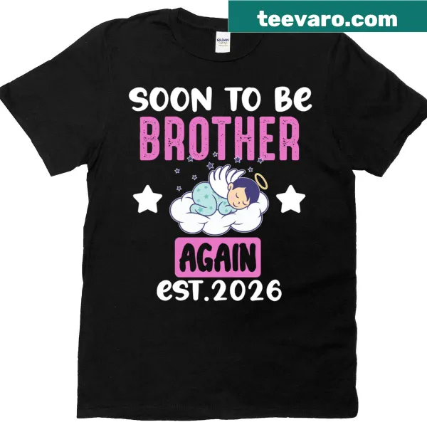 Baby boy gender reveal t-shirt for soon-to-be brothers