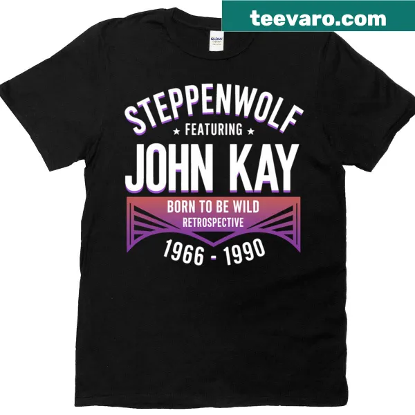 Rock band T-shirt featuring Steppenwolf's 'Born to Be Wild' design