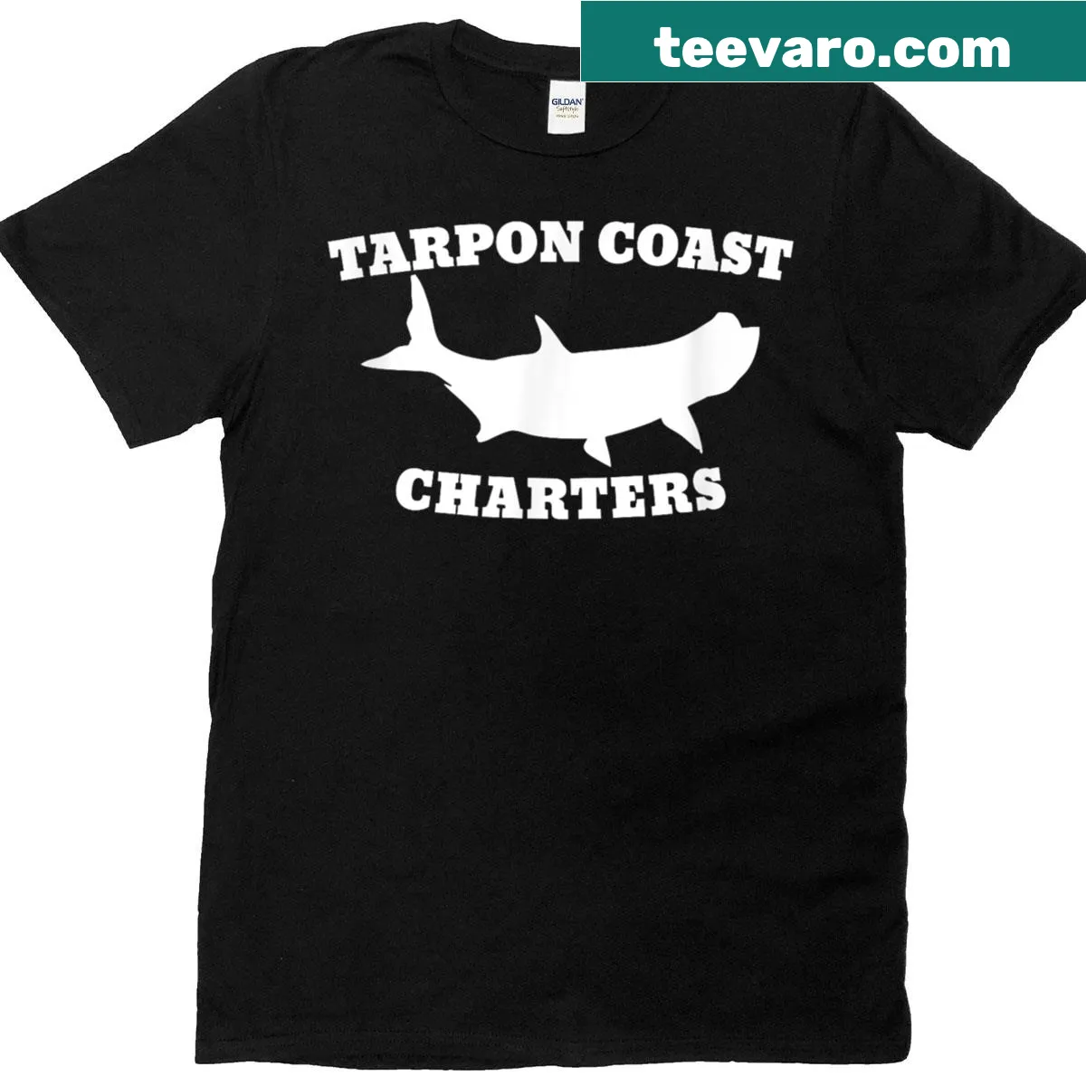 T-shirt proclaiming the best charter captain for Tarpon Coast Charters. — on a men's t-shirt