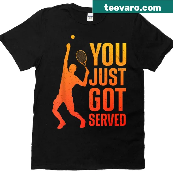 Humorous typography T-shirt for tennis lovers and players