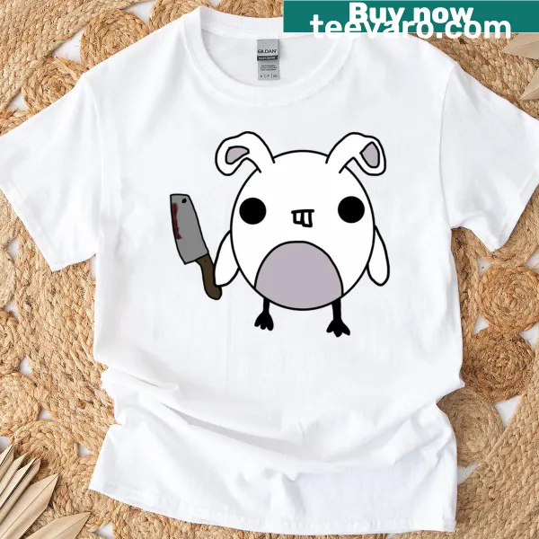 T-shirt featuring a cheerful illustration of the Easter Bunny.