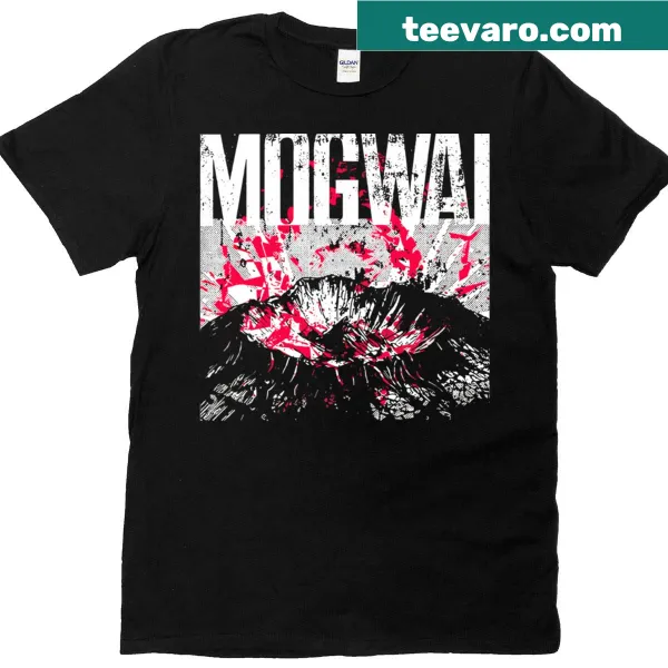 T-shirt featuring a graphic inspired by the Fire Mogwai character.