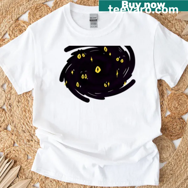 Abstract typography T-shirt depicting the concept of the void