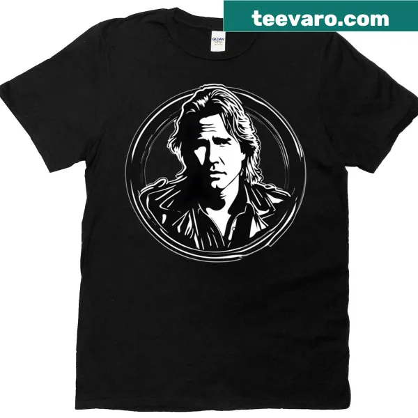 Retro portrait of Val Kilmer for true movie buffs on a t-shirt