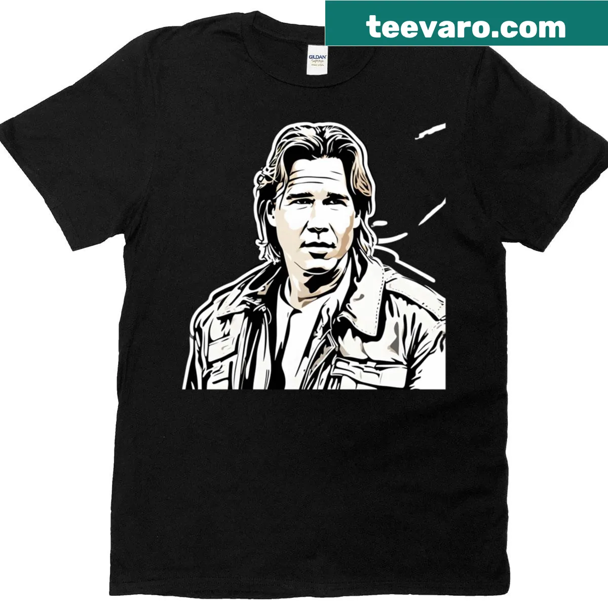 Retro portrait of Val Kilmer for film fans — on a men's t-shirt