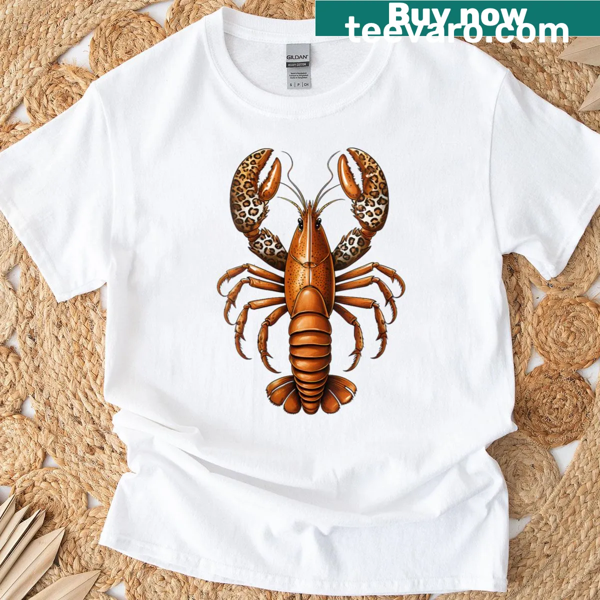 Cajun Festival aesthetic t-shirt featuring playful lobster and crawfish design — on a men's t-shirt
