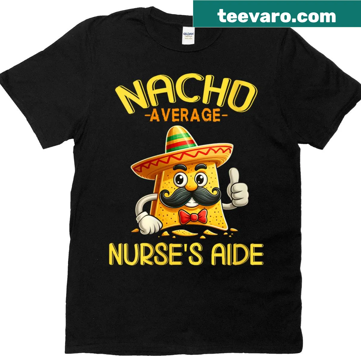 Funny nursing aide T-shirt for Cinco de Mayo celebrations — on a men's t-shirt