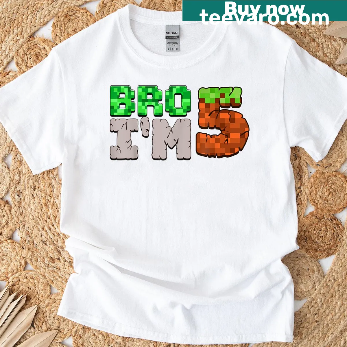 T-shirt with 'Year Old' printed in bold typography — on a men's t-shirt