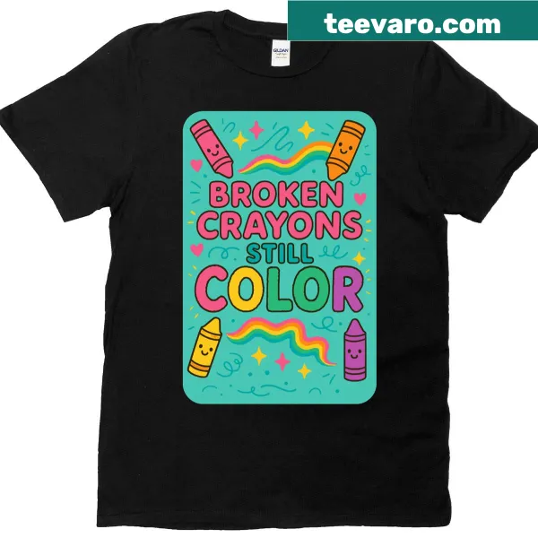 Uplifting T-shirt with a message about resilience