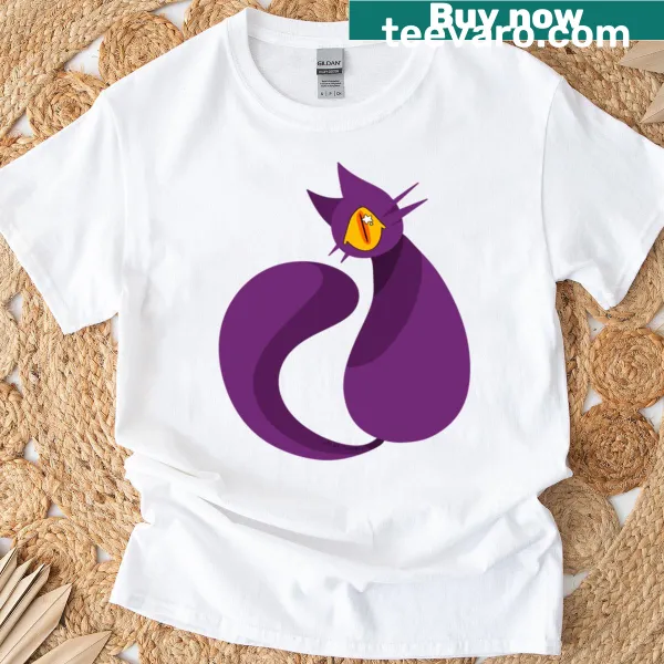 Cartoon Catclops t-shirt featuring a cat with a single eye
