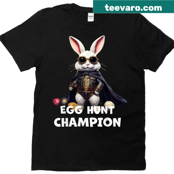 Easter Egg Hunt Champion T-shirt with playful text