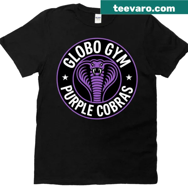 T-shirt featuring Globo Gym Purple Cobras graphic