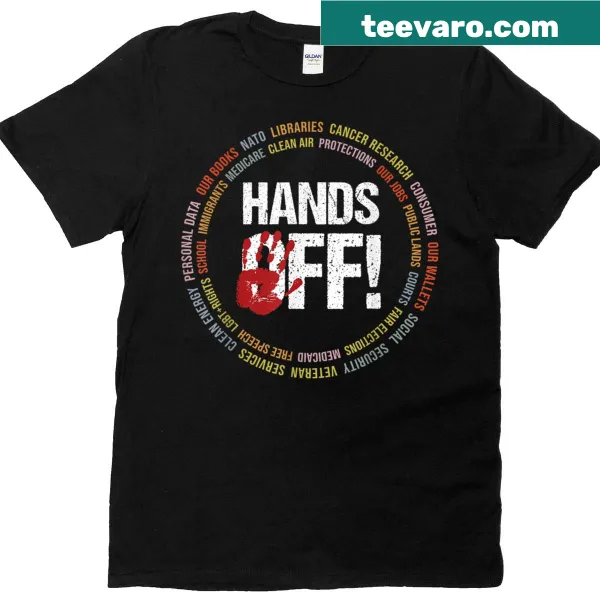 Bold protest T-shirt advocating for social security and Medicare.
