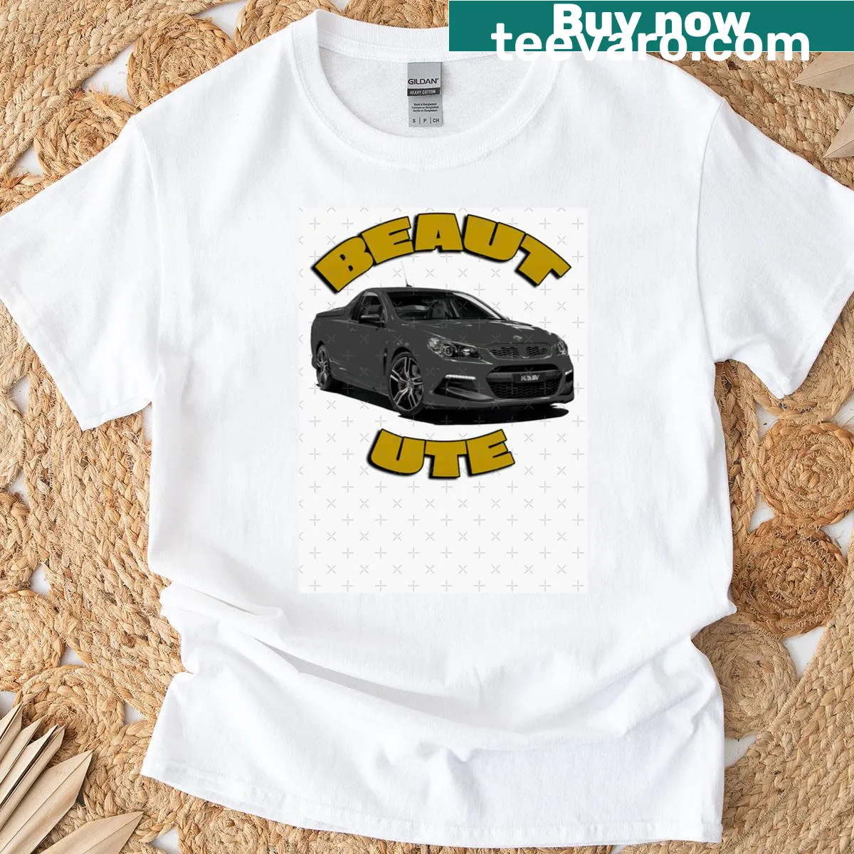 Illustration of Holden HSV Maloo Ute on T-shirt — on a men's t-shirt