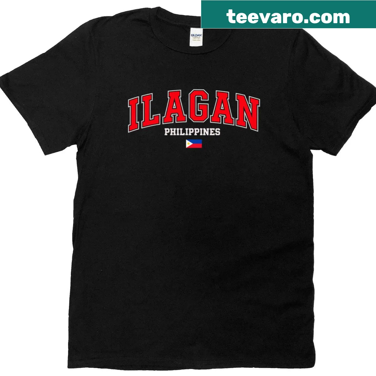 Illustration of Ilagan City design on a Filipino pride shirt. — on a men's t-shirt