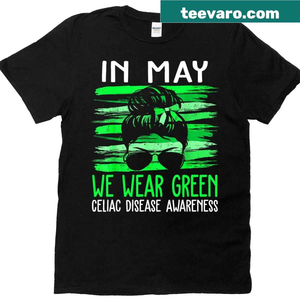 Celiac Disease Awareness Month T-shirt with supportive message — on a men's t-shirt