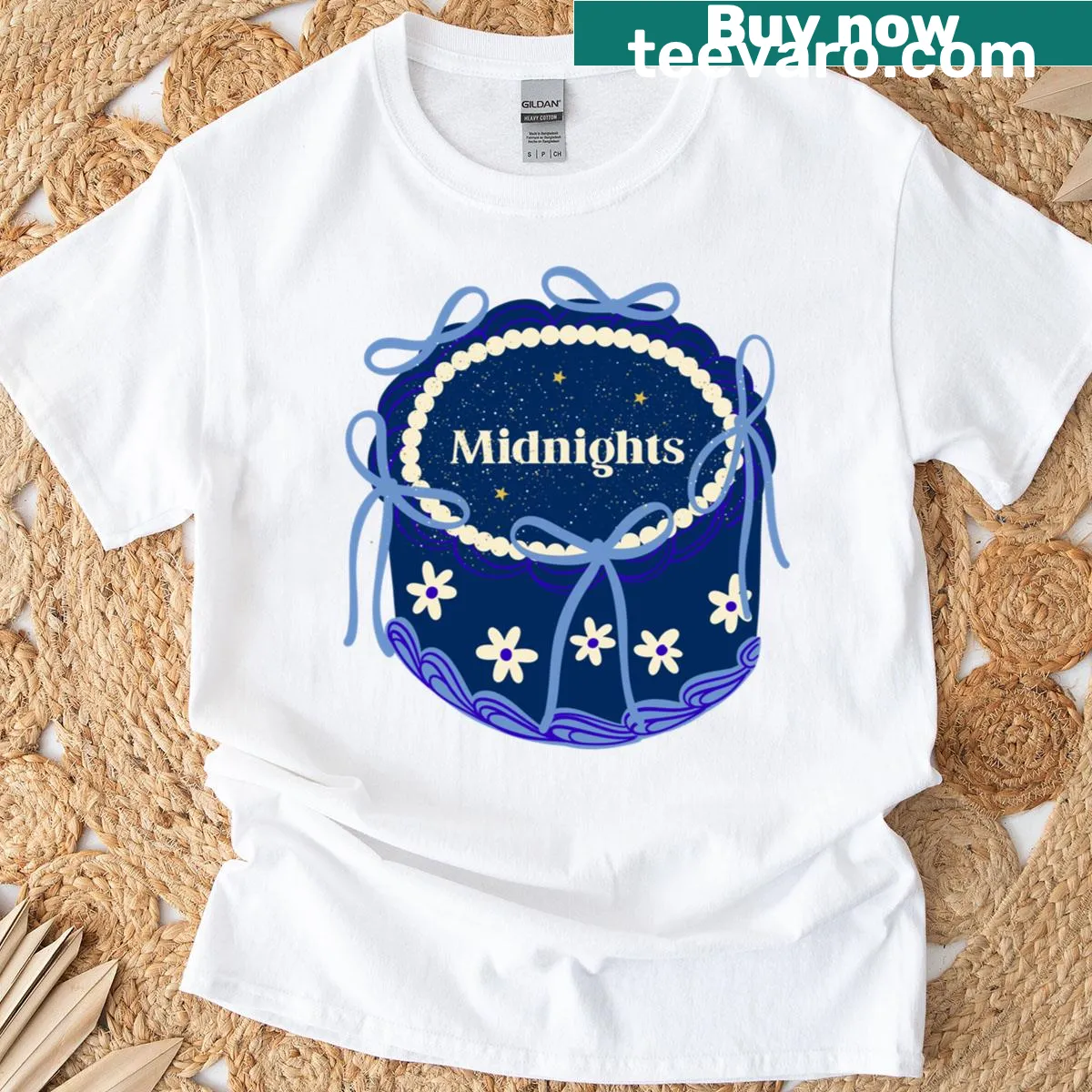 Whimsical cake illustration on a casual T-shirt — on a men's t-shirt
