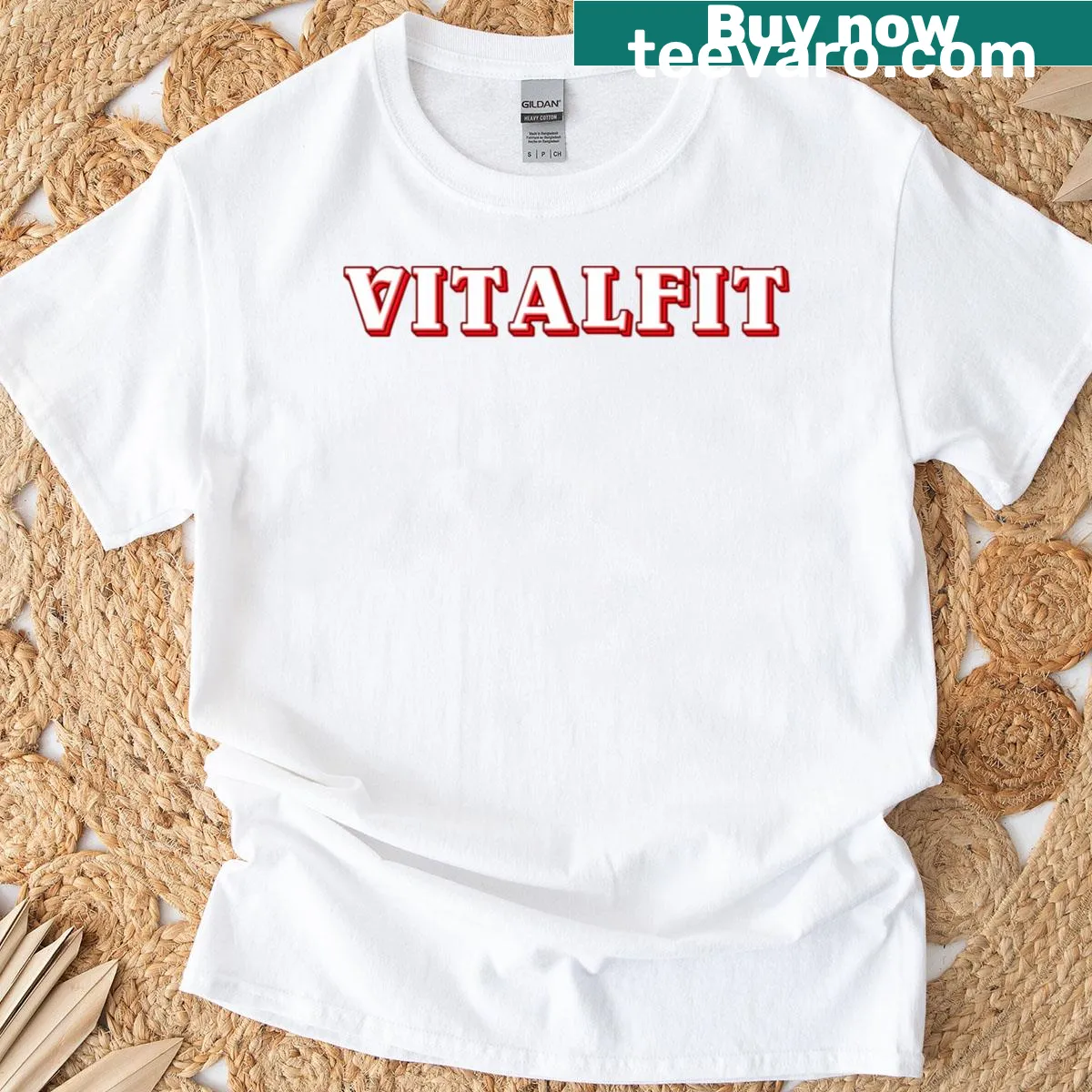 Contemporary fitness graphic T-shirt with multi-shadow design — on a men's t-shirt