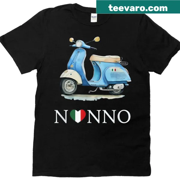 Illustrated Nonno scooter design with a joyful theme for grandpas