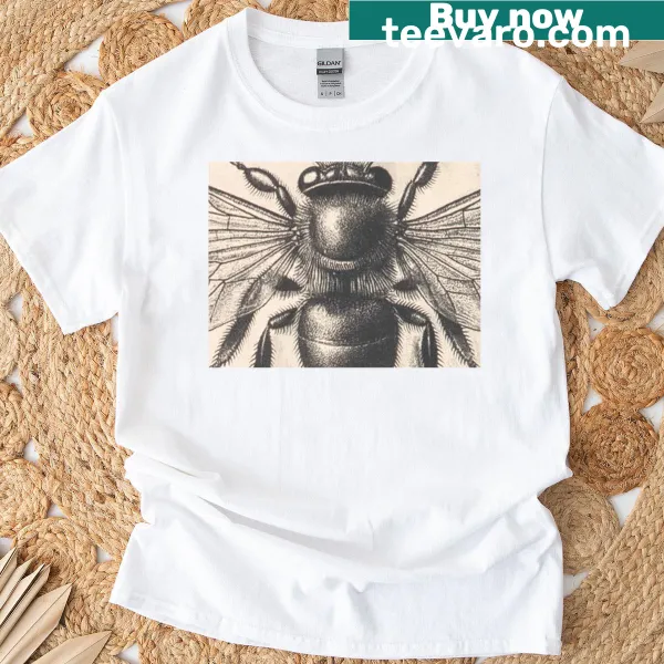 Retro bumblebee graphic T-shirt with playful design