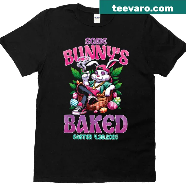 Funny Easter t-shirt featuring cute bunnies and playful text