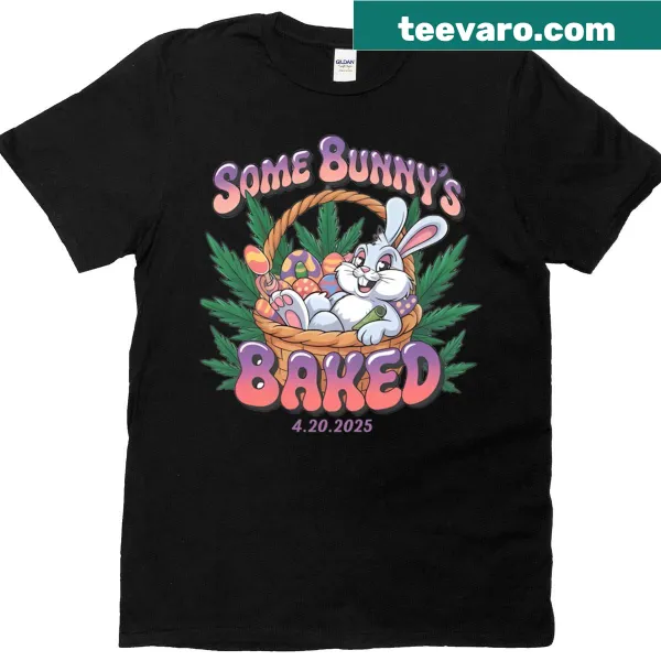 Cartoon Easter Bunny smoking a joint with cannabis design