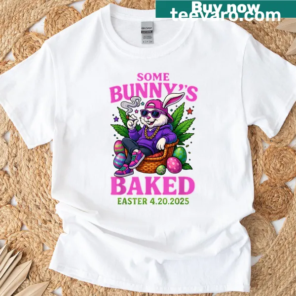 Cute meme bunny T-shirt design for Easter