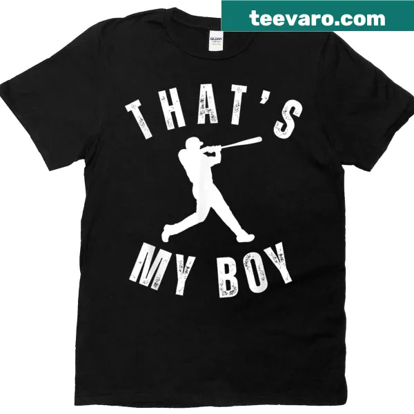 Cute baseball mom t-shirt with supportive text