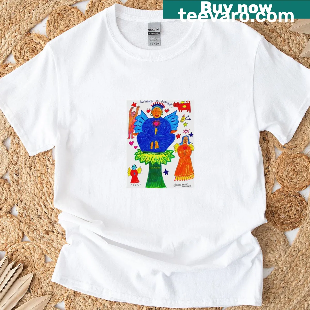 Inspirational quote 'Anything Is Possible' on a T-shirt — on a men's t-shirt