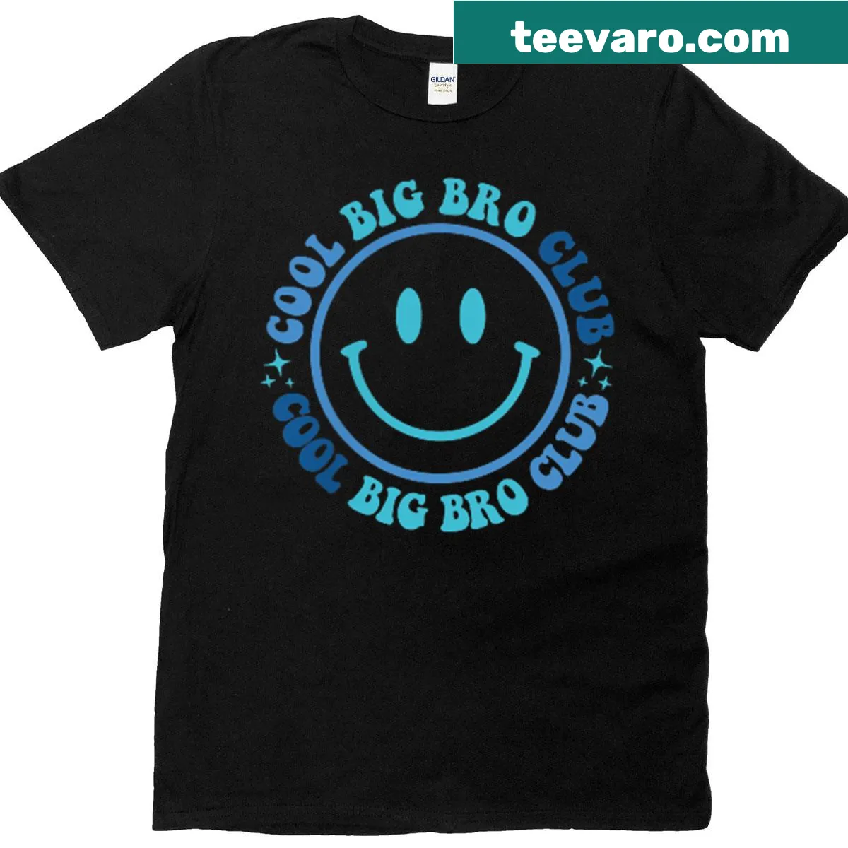 Retro Big Bro Club T-shirt designed for young boys — on a men's t-shirt