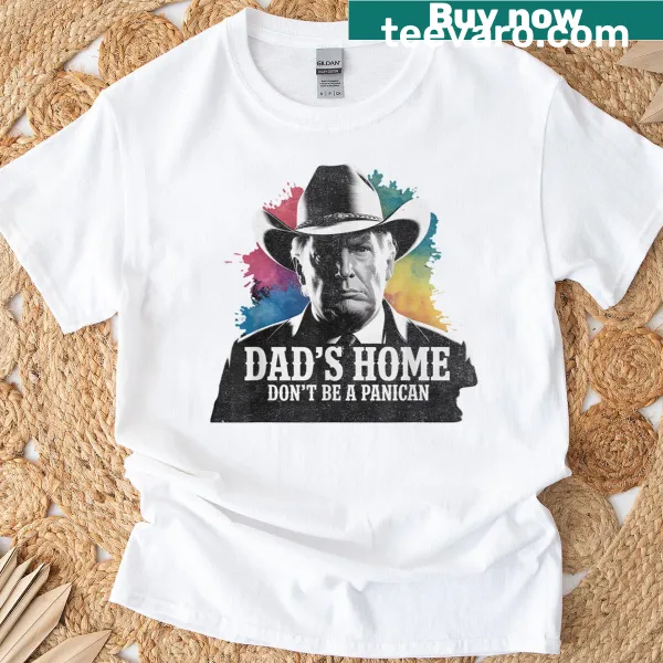 Humorous T-shirt for dads featuring a cowboy theme and cheeky saying