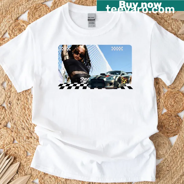 T-shirt with bold text 'Finish Line' across the chest
