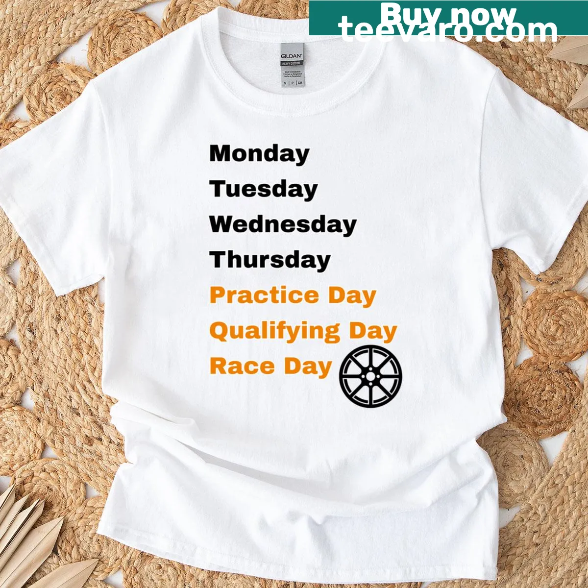 Formula 1 themed T-shirt celebrating the excitement of racing — on a men's t-shirt