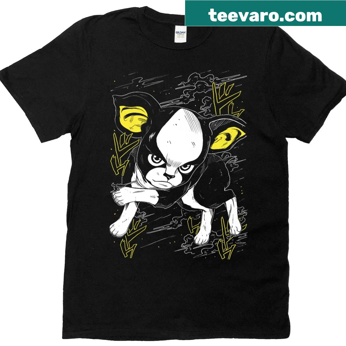 Cute illustration of a dog on a T-shirt for dog lovers — on a men's t-shirt