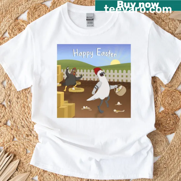 Funny cartoon Hobo Pigeon Easter T-shirt