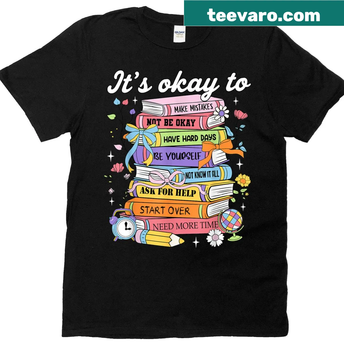 Motivational T-shirt for women with a message about self-acceptance — on a men's t-shirt