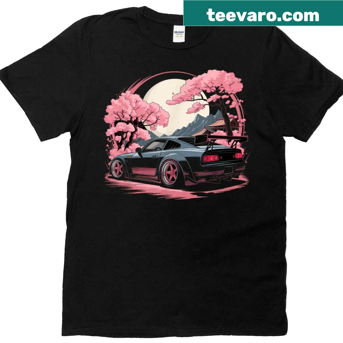 Japanese car themed t-shirt celebrating JDM culture — on a men's t-shirt