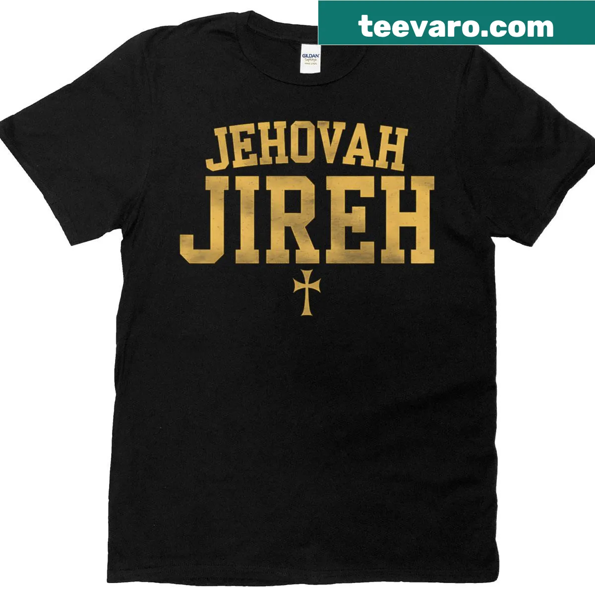 Text design of 'Jehovah Jireh My Provider' on a t-shirt — on a men's t-shirt