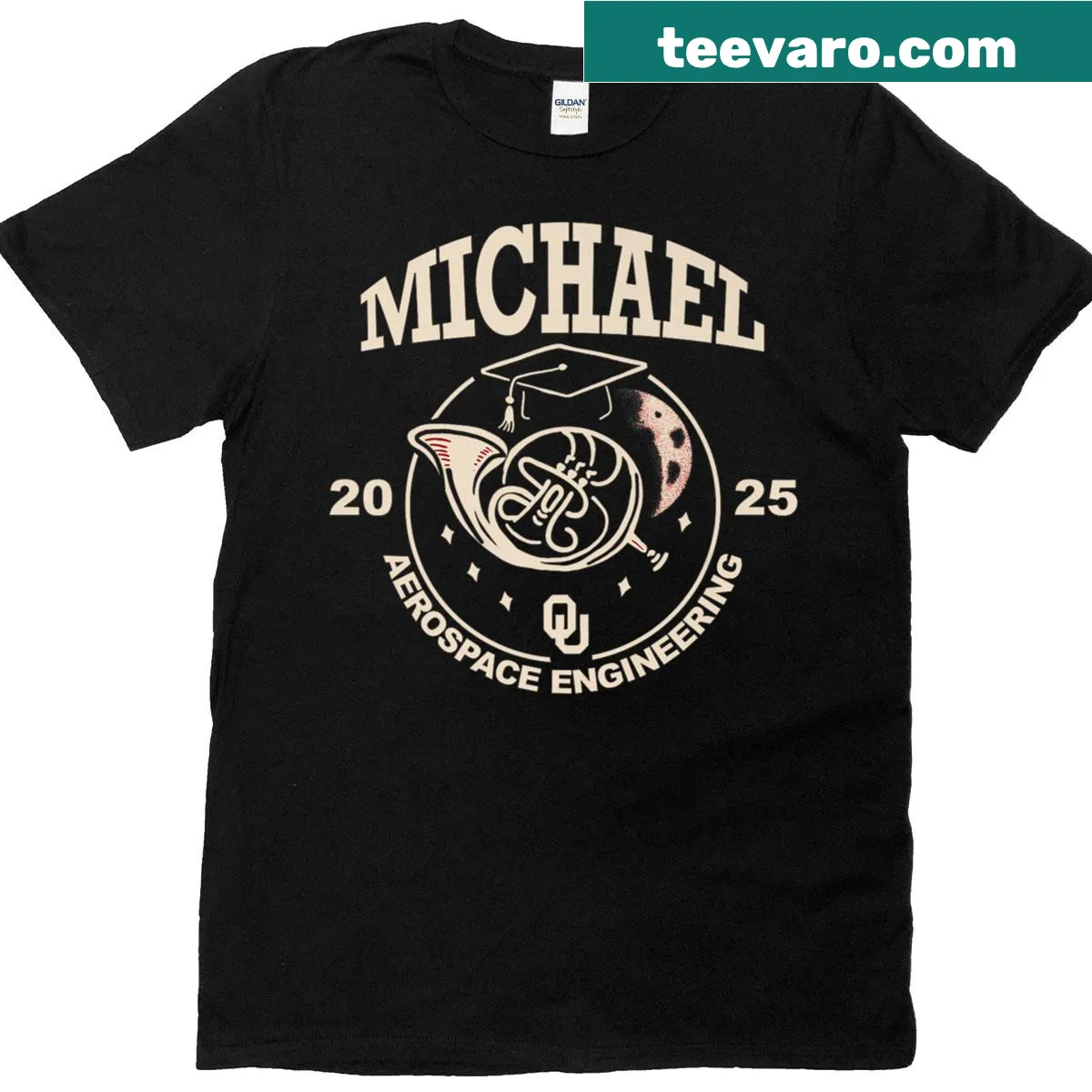 Minimalist t-shirt featuring the name Michael and number 20 2025 — on a men's t-shirt