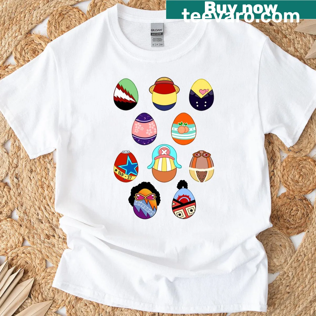 Playful Easter t-shirt with a pun on the word pieaster — on a men's t-shirt