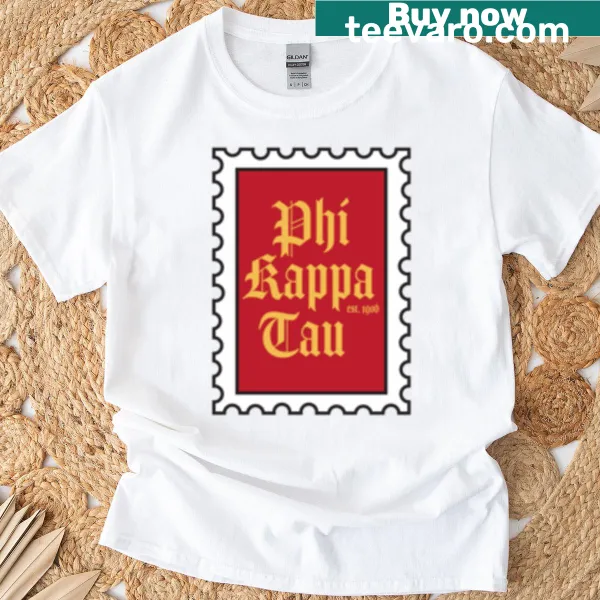 Phi Kappa Tau emblem T-shirt for fraternity pride.
